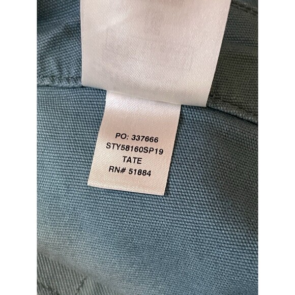 Patagonia Women’s Shorts Size 12 Organic Cotton Green Tate Utility - Picture 9 of 11